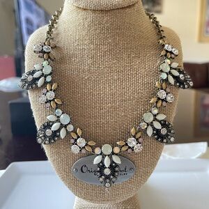 Rocksbox signed cluster statement necklace